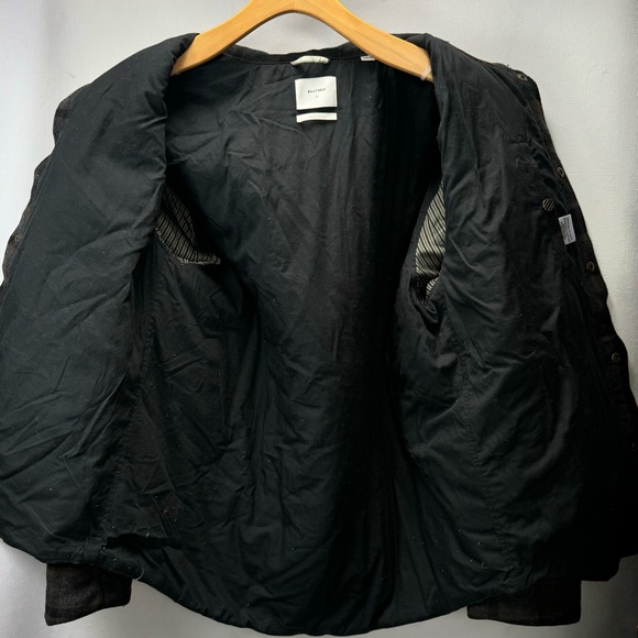 Billy Reid Men's Theo Shirt Jacket Black Plaid Size L - Picture 7 of 10